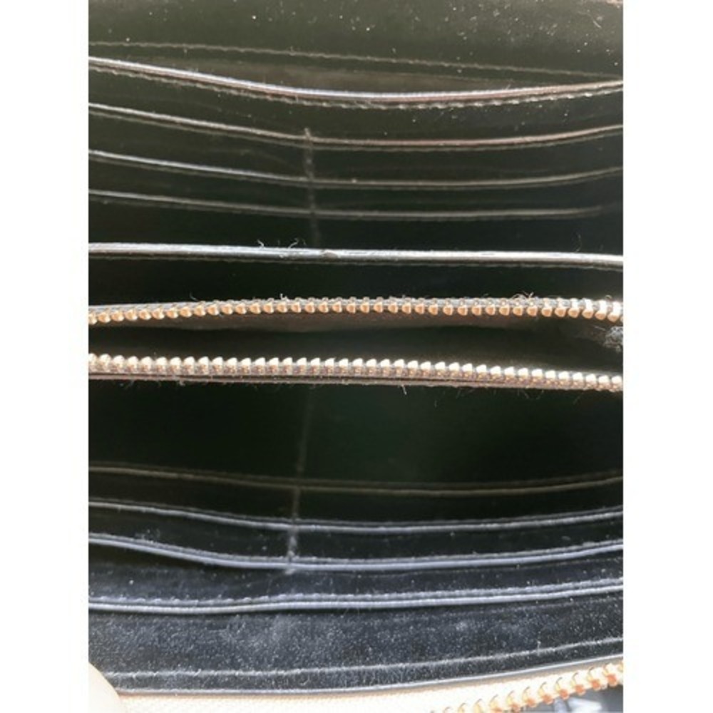 Victoria's Secret Gold Metallic Chevron Wallet & Black‎ Studded Card Case Set - Picture 5 of 11